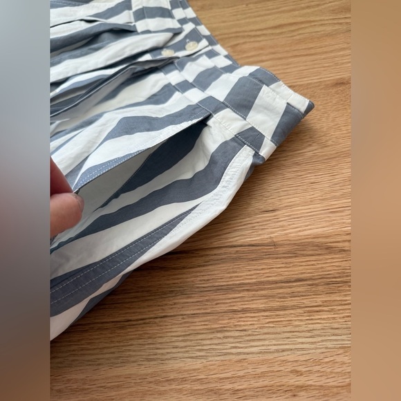 NEW Gap Tie-Belt Button-Front Stripe Midi Skirt Sailor Preppy Size 4 Tall - Picture 7 of 12